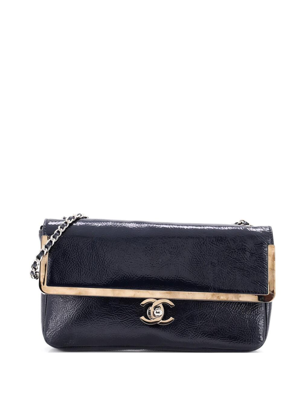 Chanel Frame Flap Shoulder Bag Crinkled #347801C16B